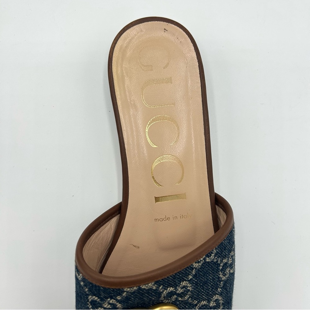 Gucci Blue and Brown Sandals - Picture 3 of 8